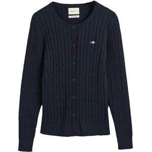 Gant Stretch Cable Knit Cardigan S Navy S Gant Stretch Cable Knit Cardigan S Navy S