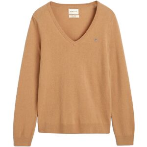 Gant Extrafine Lambswool Blend V-Neck XL/XXL Beige XL/XXL Gant Extrafine Lambswool Blend V-Neck XL/XXL Beige XL/XXL