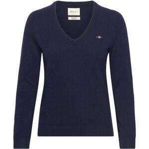Gant Extrafine Lambswool Blend V-Neck XXL Navy XXL Gant Extrafine Lambswool Blend V-Neck XXL Navy XXL