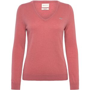 Gant Extrafine Lambswool Blend V-Neck S Pink S Gant Extrafine Lambswool Blend V-Neck S Pink S