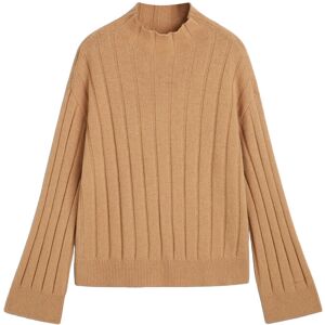 Gant Wide Ribbed Wool Stand Collar XS Beige XS Gant Wide Ribbed Wool Stand Collar XS Beige XS