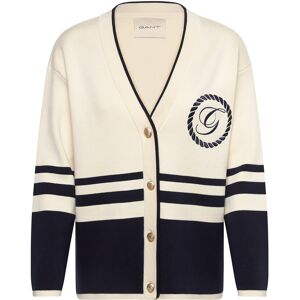 Gant Varsity V-Neck Cardigan S Cream S Gant Varsity V-Neck Cardigan S Cream S