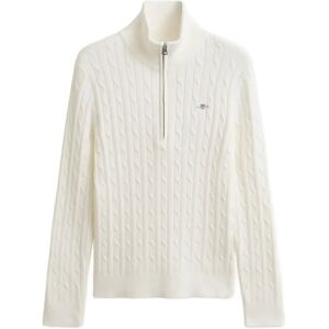 Gant Stretch Cable Half-Zip Sweater XXL White XXL Gant Stretch Cable Half-Zip Sweater XXL White XXL