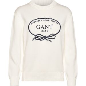 Gant Graphic Cotton C-Neck XL/XXL Cream XL/XXL Gant Graphic Cotton C-Neck XL/XXL Cream XL/XXL