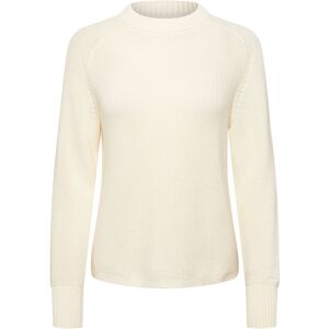 Gant Ribbed Knit Cotton C-Neck L Cream L Gant Ribbed Knit Cotton C-Neck L Cream L