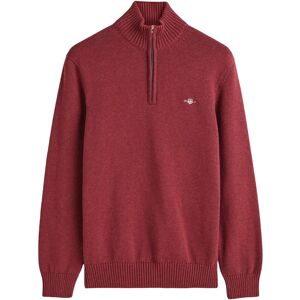 Gant Cotton Knit Half-Zip Sweater XXL Burgundy XXL Gant Cotton Knit Half-Zip Sweater XXL Burgundy XXL