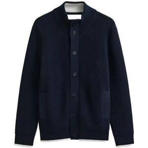 Gant Cotton Rib Buttoned Cardigan XXL Navy XXL Gant Cotton Rib Buttoned Cardigan XXL Navy XXL