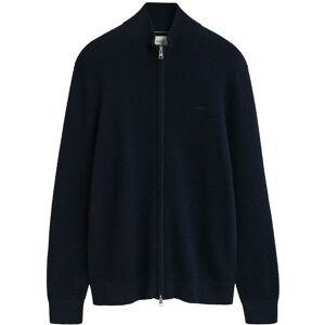 Gant Textured Cotton Merino Cardigan XXL Navy XXL Gant Textured Cotton Merino Cardigan XXL Navy XXL