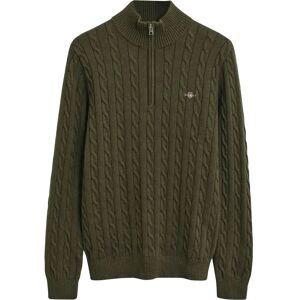 Gant Cotton Cable Half Zip M Khaki M Gant Cotton Cable Half Zip M Khaki M