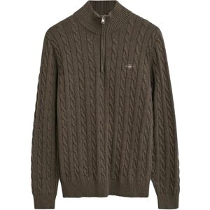 Gant Cotton Cable Half Zip S Khaki S Gant Cotton Cable Half Zip S Khaki S