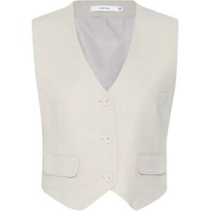 Gestuz Elarahgz Linen Waistcoat 40 Cream 40 Gestuz Elarahgz Linen Waistcoat 40 Cream 40