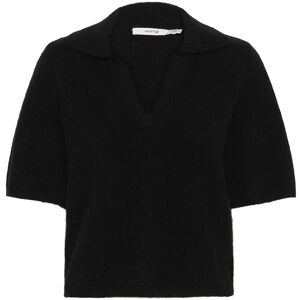 Gestuz Gzalpha Ss Polo Pullover M Black M Gestuz Gzalpha Ss Polo Pullover M Black M