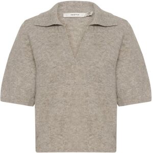 Gestuz Gzalpha Ss Polo Pullover S Brown S Gestuz Gzalpha Ss Polo Pullover S Brown S
