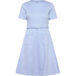 Jumperfabriken Paulina Houndstooth Dress XS Blue XS Jumperfabriken Paulina Houndstooth Dress XS Blue XS