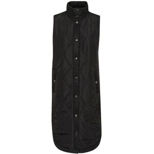 Kaffe Kameria Quilted Waist Coat 36 Black 36 Kaffe Kameria Quilted Waist Coat 36 Black 36