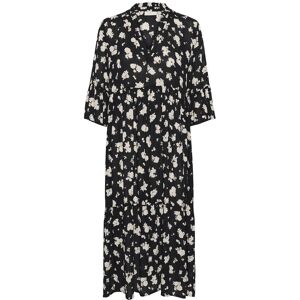 Kaffe Kaamber Long Layer Dress Printed 38 Black 38 Kaffe Kaamber Long Layer Dress Printed 38 Black 38