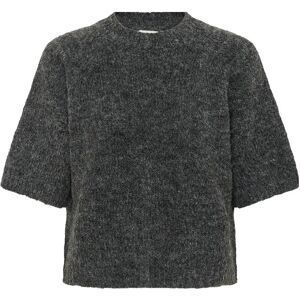 Kaffe Kaemilie Cropped Knit Pullover L Grey L Kaffe Kaemilie Cropped Knit Pullover L Grey L