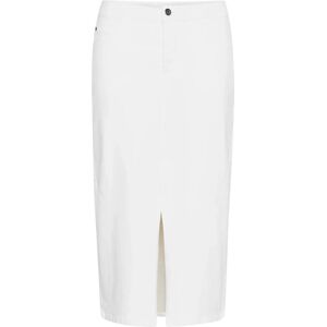 Kaffe Kazelina Denim Skirt 42 White 42 Kaffe Kazelina Denim Skirt 42 White 42