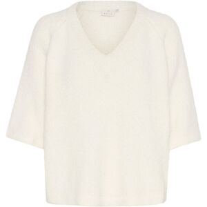 Kaffe Kaemilie V-Neck Pullover M White M Kaffe Kaemilie V-Neck Pullover M White M