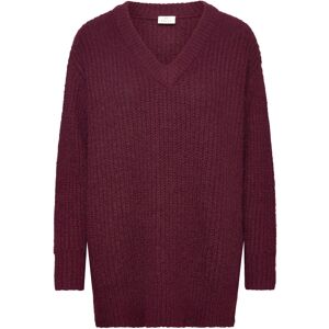 Kaffe Kaane V-Neck Pullover S Burgundy S Kaffe Kaane V-Neck Pullover S Burgundy S