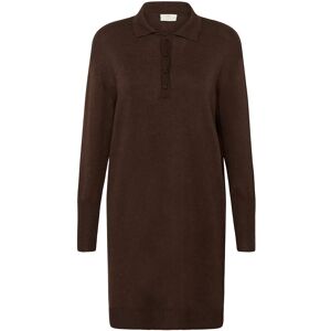 Kaffe Kalizza Polo Knit Dress M Brown M Kaffe Kalizza Polo Knit Dress M Brown M