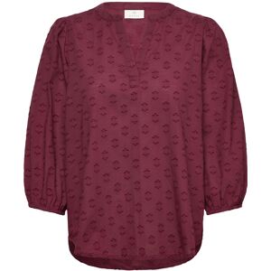 Kaffe Kaenya Blouse 3/4 Sl 36 Burgundy 36 Kaffe Kaenya Blouse 3/4 Sl 36 Burgundy 36