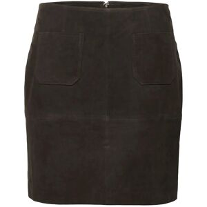 Kaffe Karachel Suede Skirt 44 Brown 44 Kaffe Karachel Suede Skirt 44 Brown 44