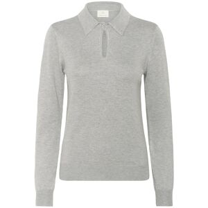 Kaffe Kajada Polo Pullover M Grey M Kaffe Kajada Polo Pullover M Grey M