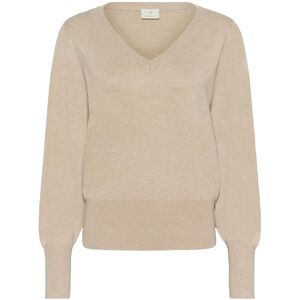 Kaffe Kalone V-Neck Pullover S Beige S Kaffe Kalone V-Neck Pullover S Beige S