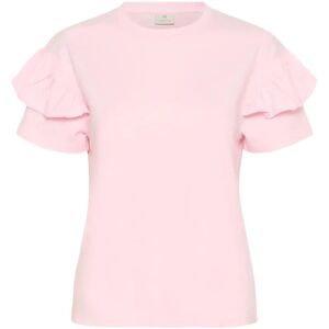 Kaffe Kaerin Flounce T-Shirt XXL Pink XXL Kaffe Kaerin Flounce T-Shirt XXL Pink XXL