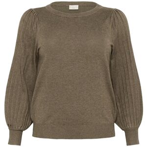 Kaffe Curve Kcloni Knit Pullover L Khaki L Kaffe Curve Kcloni Knit Pullover L Khaki L