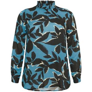 Kaffe Curve Kcami Ls Blouse Printed 46 Blue 46 Kaffe Curve Kcami Ls Blouse Printed 46 Blue 46