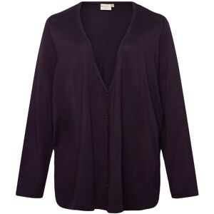 Kaffe Curve Kcfarsia Button Cardigan XL Purple XL Kaffe Curve Kcfarsia Button Cardigan XL Purple XL