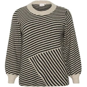 Kaffe Curve Kcverina Knit Pullover XL Grey XL Kaffe Curve Kcverina Knit Pullover XL Grey XL