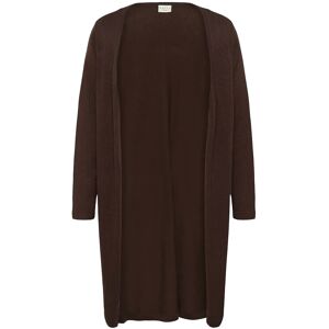 Kaffe Curve Kcfarsia Long Cardigan S Brown S Kaffe Curve Kcfarsia Long Cardigan S Brown S