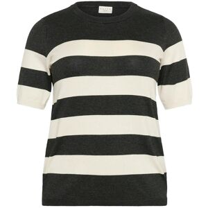 Kaffe Curve Kclizzy Striped Pullover XL Black XL Kaffe Curve Kclizzy Striped Pullover XL Black XL
