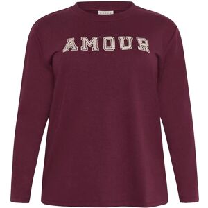 Kaffe Curve Kceliza Sweatshirt L Burgundy L Kaffe Curve Kceliza Sweatshirt L Burgundy L