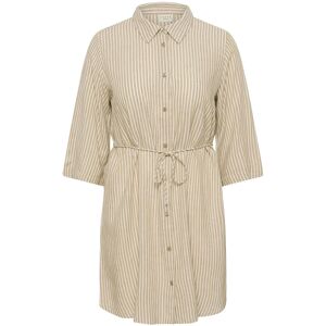 Kaffe Curve Kcmille Short Shirt Dress 46 Beige 46 Kaffe Curve Kcmille Short Shirt Dress 46 Beige 46