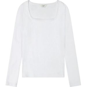 Lee Jeans Ls Square Neck S White S Lee Jeans Ls Square Neck S White S
