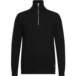 Lindbergh Lambswool Half Zip Knit Oversize Collar S Black S Lindbergh Lambswool Half Zip Knit Oversize Collar S Black S