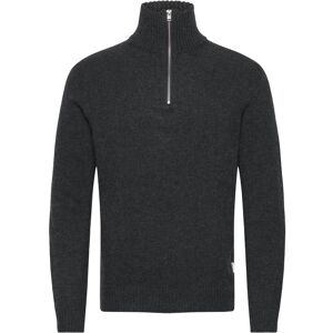 Lindbergh Lambswool Half Zip Knit Oversize Collar S Grey S Lindbergh Lambswool Half Zip Knit Oversize Collar S Grey S