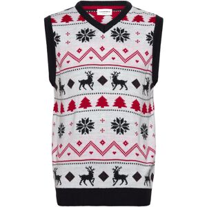 Lindbergh Christmas Knit Slipover L White L Lindbergh Christmas Knit Slipover L White L