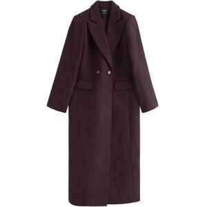 Lindex Coat In Wool Blend L Burgundy L Lindex Coat In Wool Blend L Burgundy L