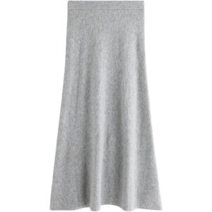 Lindex Stickad Maxikjol L Grey L Lindex Stickad Maxikjol L Grey L