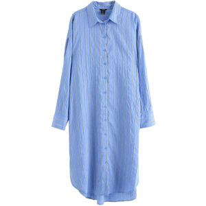 Lindex Shirt Dress With Midi Length L Blue L Lindex Shirt Dress With Midi Length L Blue L