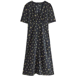 Lindex Midi Dress With Puff Sleeves XS Black XS Lindex Midi Dress With Puff Sleeves XS Black XS