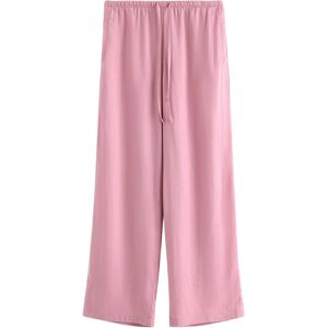 Lindex Wide Trousers In Linen Blend L Pink L Lindex Wide Trousers In Linen Blend L Pink L
