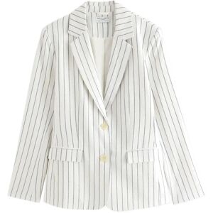 Lindex Blazer In Linen Blend 40 White 40 Lindex Blazer In Linen Blend 40 White 40