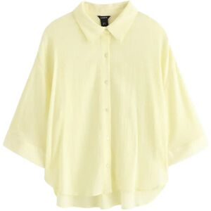 Lindex Crinkled Shirt L Yellow L Lindex Crinkled Shirt L Yellow L