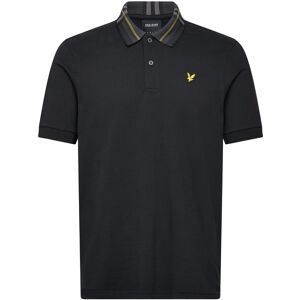 Scott Tartan Collar Polo Shirt XS Black XS Scott Tartan Collar Polo Shirt XS Black XS